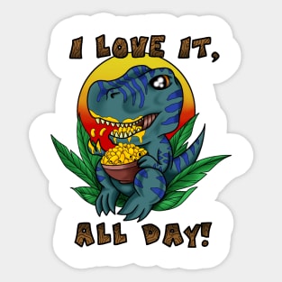 MacNCheese Dino Sticker